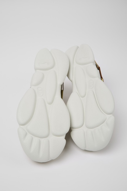 Camper Twins Flerfarget Skinn- Og Tekstiljoggesko For Menn, Nyankomne