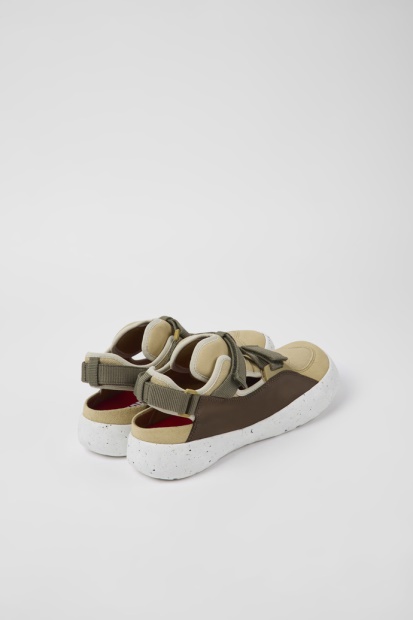 Camper Design Peu Stadion Hvitt Ikke-farget Skinn Og Tekstil Halvåpne Joggesko For Menn