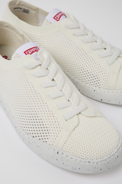 Camper Design Peu Touring Hvite Resirkulerte Kjæledyrsneakers For Menn
