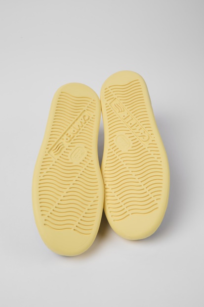 Design Runner Svart Og Gult Skinn Joggesko For Menn Bobil