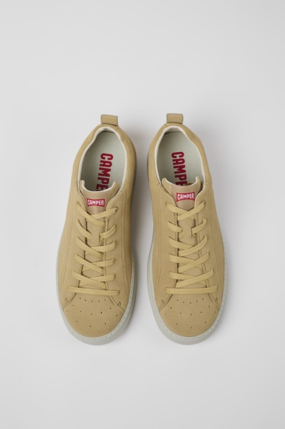 Camper Runner Beige Nubuck Joggesko For Herre Nyankomne