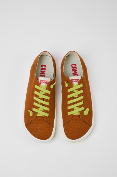 Peu Rambla Brune Tekstil Joggesko For Menn Bobil Nykommere