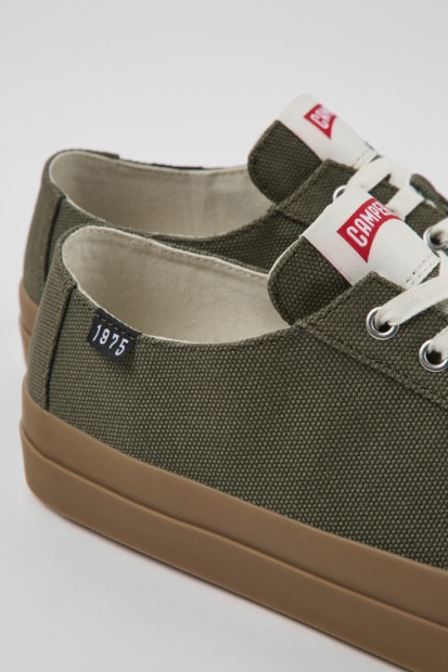 Camaleongrønne Joggesko I Resirkulert Bomull For Herre-camper-nyankomne