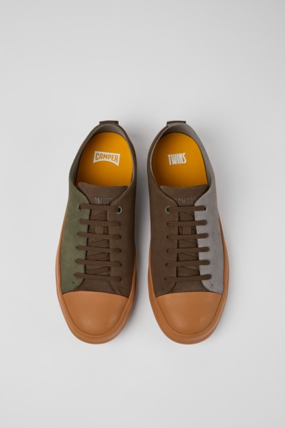 Camper Design Tvillinger Flerfargede Nubuck Sko For Menn