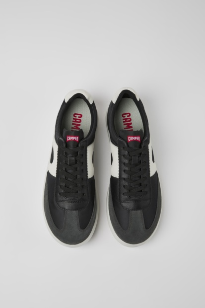 Camper Design Pelotas Xlite Hvite Og Svarte Tekstil- Og Skinnsko For Menn