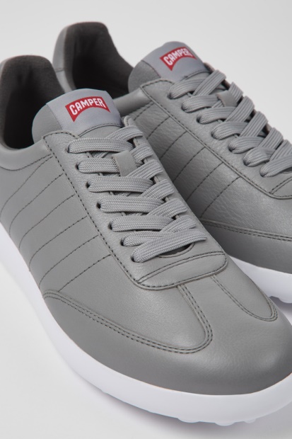 Camper Design Pelotas Xlite Grå Skinn Joggesko For Menn