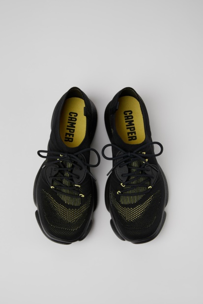 Camper Design Karst Svarte Tekstil Joggesko For Menn