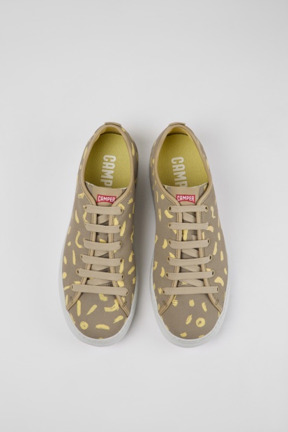 Camper Runner Flerfarget Nubuck Og Skinn Joggesko For Herre Nyankomne