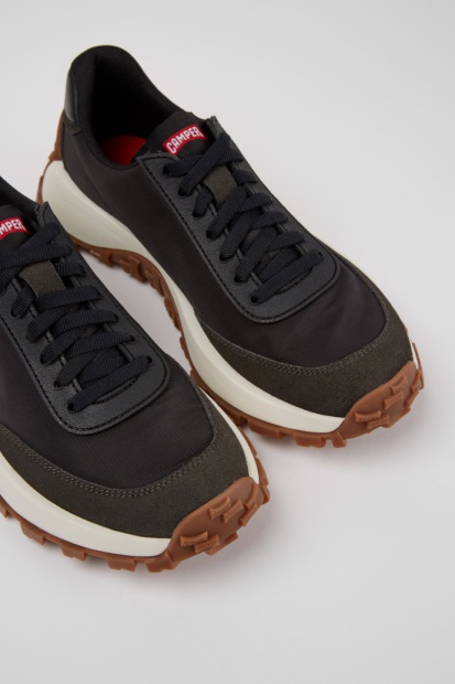 Drivsti Vibram Flerfarget Tekstil- Og Nubuck-joggesko For Herre-camper-nyankomne