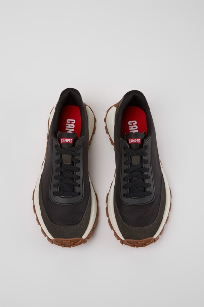 Drivsti Vibram Flerfarget Tekstil- Og Nubuck-joggesko For Herre-camper-nyankomne