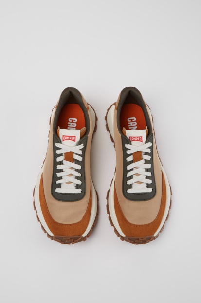 Eksklusiv Camper Drift Trail Vibram Flerfarget Tekstil Og Nubuck Joggesko For Menn