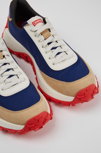 Drift Trail Vibram Flerfarget Tekstil Og Nubuck Joggesko For Menn Eksklusiv Bobil