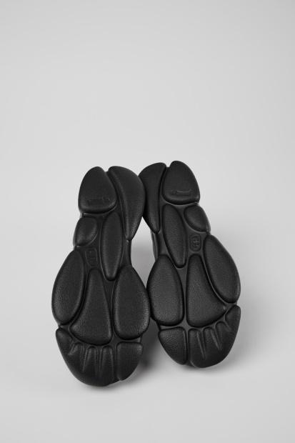 Karst Svart Skinn Joggesko For Herre Bobil Nykommere