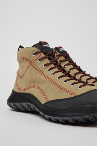 Design Crclr Gore-tex Beige Nubuck Og Tekstil Ankelstøvletter For Menn Bobil