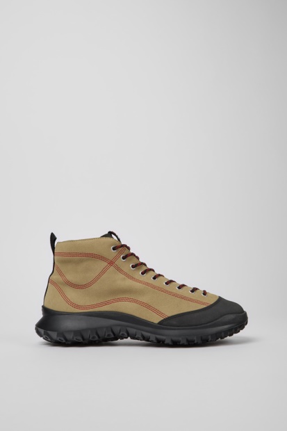 Design Crclr Gore-tex Beige Nubuck Og Tekstil Ankelstøvletter For Menn Bobil