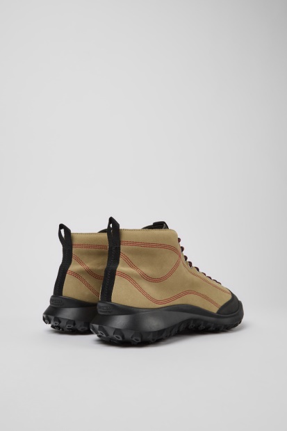 Design Crclr Gore-tex Beige Nubuck Og Tekstil Ankelstøvletter For Menn Bobil