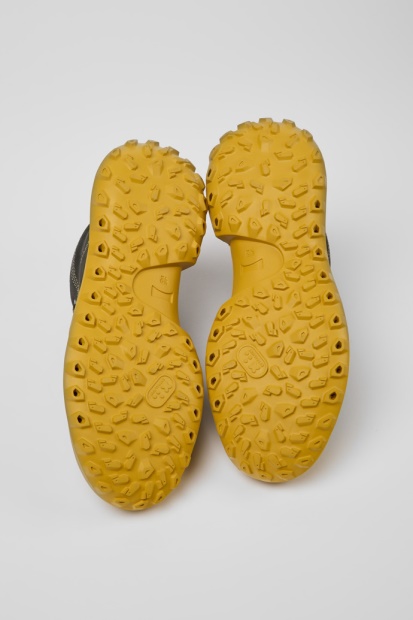 Design Crclr Gore-tex Grå Og Gule Nubuck Ankelstøvletter For Menn Bobil