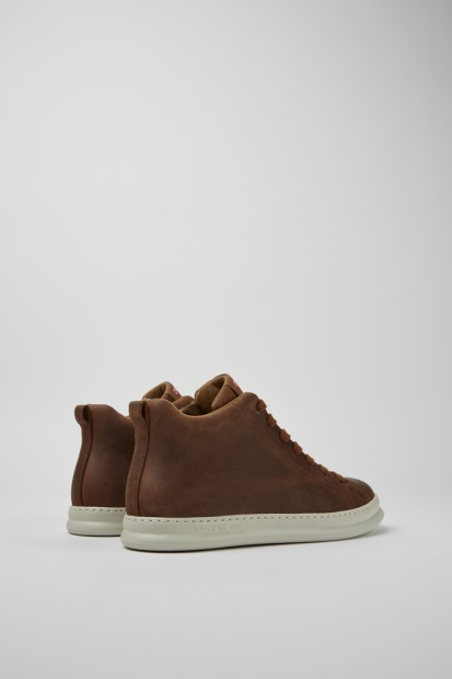 Eksklusive Camper Runner Brune Skinnsneakers For Menn