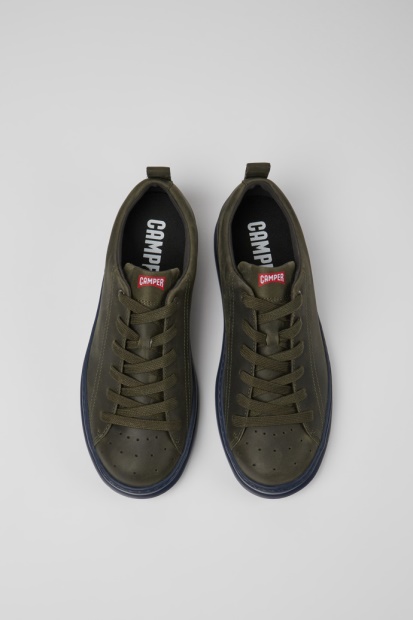 Runner Green Skinn Joggesko For Herre Camper Nyankomne