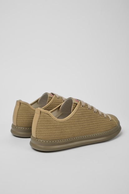 Camper Design Runner Beige Skinn Og Nubuck Joggesko For Menn