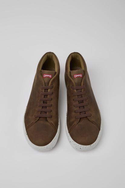 Design Peu Touring Brune Skinn Joggesko For Menn Bobil