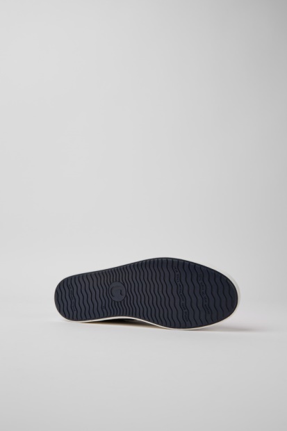 Eksklusiv Camper Imar Blå Skinn Og Resirkulert Bomull Sneakers For Menn