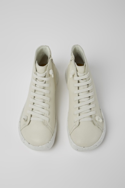 Design Peu Stadion Ankelstøvletter I Hvitt Skinn For Bobil For Menn