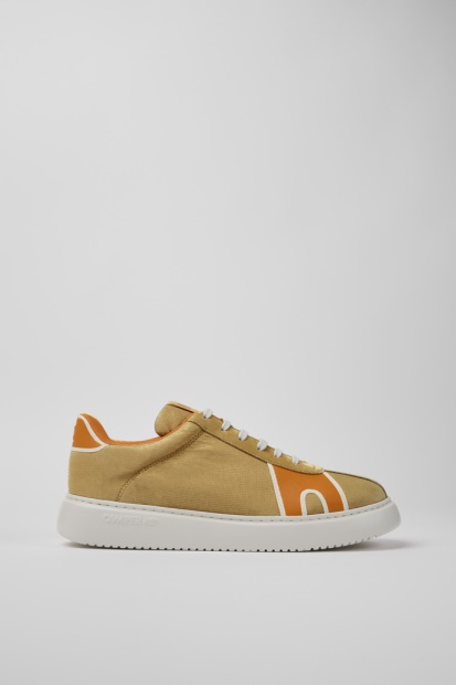 Camper Runner K21 Brun Oransje Og Beige Joggesko For Herre Nyankomne