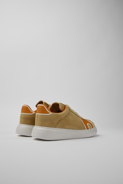 Camper Runner K21 Brun Oransje Og Beige Joggesko For Herre Nyankomne