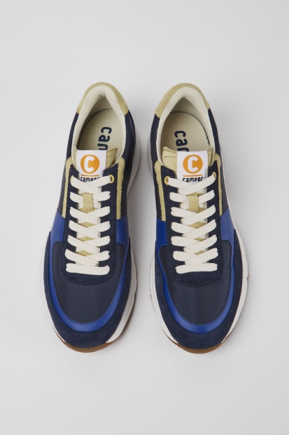 Drift Flerfarget Skinn Og Resirkulerte Kjæledyr Joggesko Eksklusiv Campingvogn