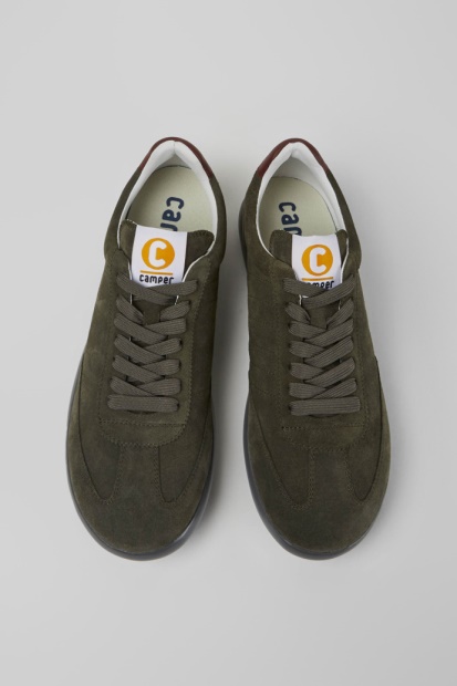 Design Pelotas Xlite Grønne Sneakers I Semsket Skinn For Menn Bobil