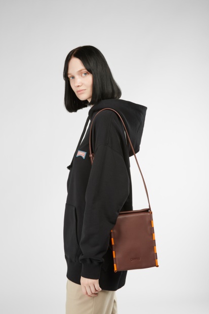 Bobildesign Slipsvesker Burgunder Og Oransje Crossbody-veske