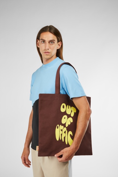 Eksklusiv Camper Conmigo Burgunder Og Gul Tote Bag