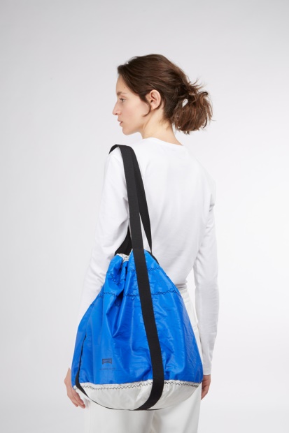 Camper X North Sails Blå Og Hvit Shopper Bag