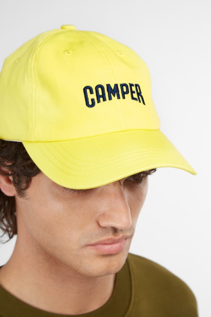 Cap Gul Caps Med Campingvogn Logo