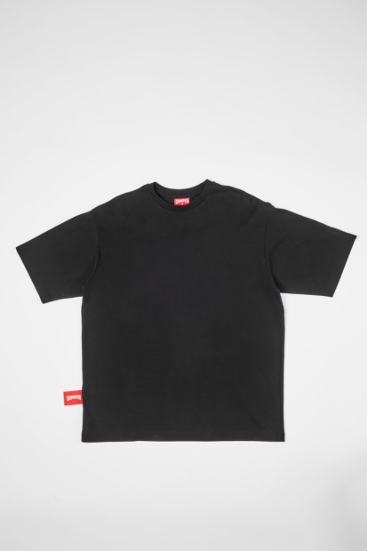 Eksklusiv Camper T-skjorte Svart T-skjorte Med Hestetrykk Bak