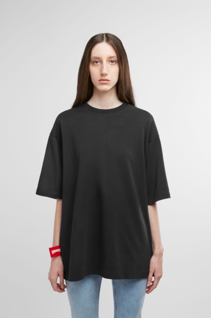 Eksklusiv Camper T-skjorte Svart T-skjorte Med Hestetrykk Bak