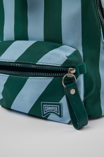 Camper Design Ado Liten Blå Og Grønn Resirkulert Bomullsryggsekk