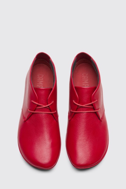 Camper Design Høyre Rød Snøresko For Kvinner