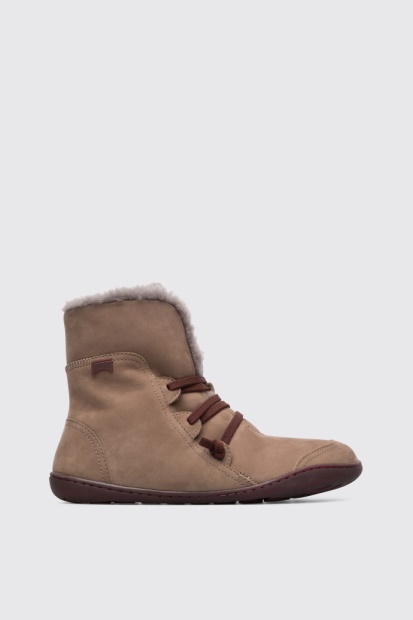 Design Peu Grå Ankelstøvletter For Damecamper