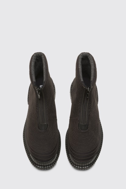 Eksklusiv Camper Pix Tencel Svart Støvel For Kvinner Med Glidelås