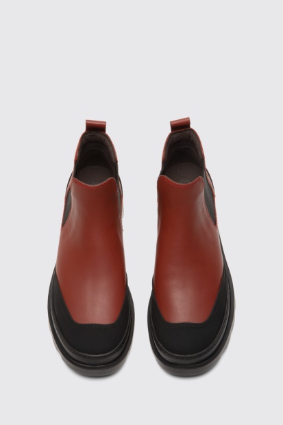 Eksklusiv Camper Brutus Rødbrun Ankelstøvel For Kvinner