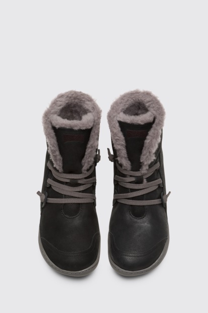 Peu Svarte Ankelstøvletter For Kvinner Eksklusiv Campingvogn