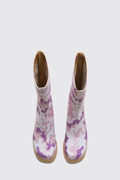 Design Ssense & Petra Collins Kamuflasje Høye Støvler For Damecamper