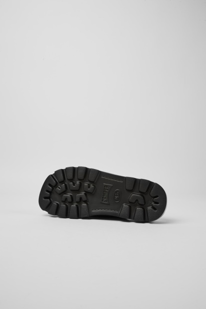 Design Brutus Sandal Svart Skinn Sandaler For Kvinner Campingvogn