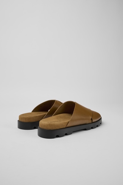 Eksklusiv Camper Brutus Sandal Brune Skinnsandaler For Kvinner