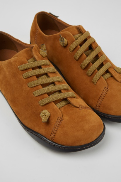 Design Peu Lysebrune Nubucksko Til Damecamper