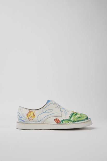 Tvillinger Hvite Trykkte Skinnsko For Kvinner Eksklusiv Campingvogn