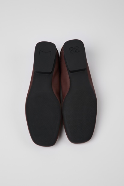 Casi Myra Burgunder Og Blå Ballerina Leiligheter For Kvinner Bobil Nyankomne