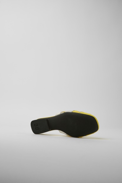 Camper Design Casi Myra Gul Og Sølv Sko For Kvinner